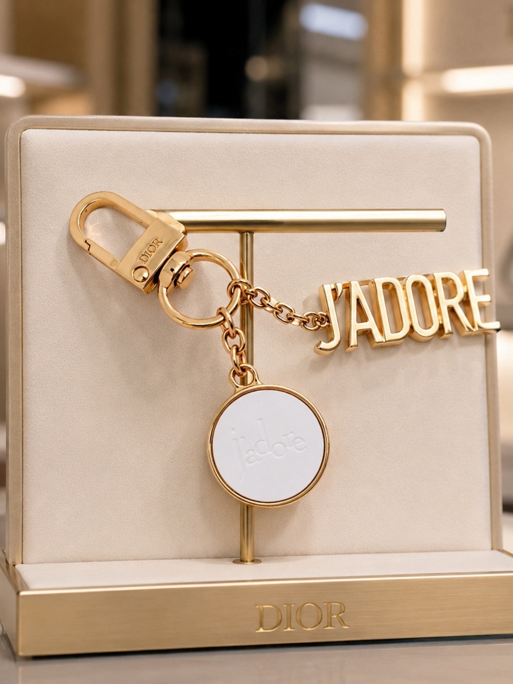 DIOR Women's Gold Bijou De Sac Bag
Charm Keychain NIB